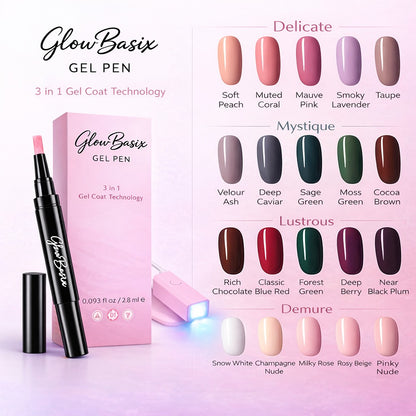 GlowBasix™ Gel Nail Polish Pen Kit